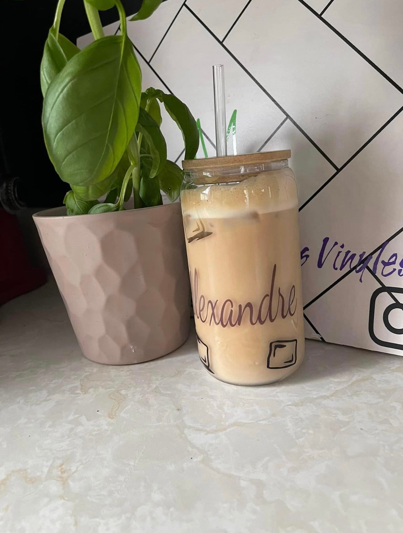 Verre en vitre 16 OZ
