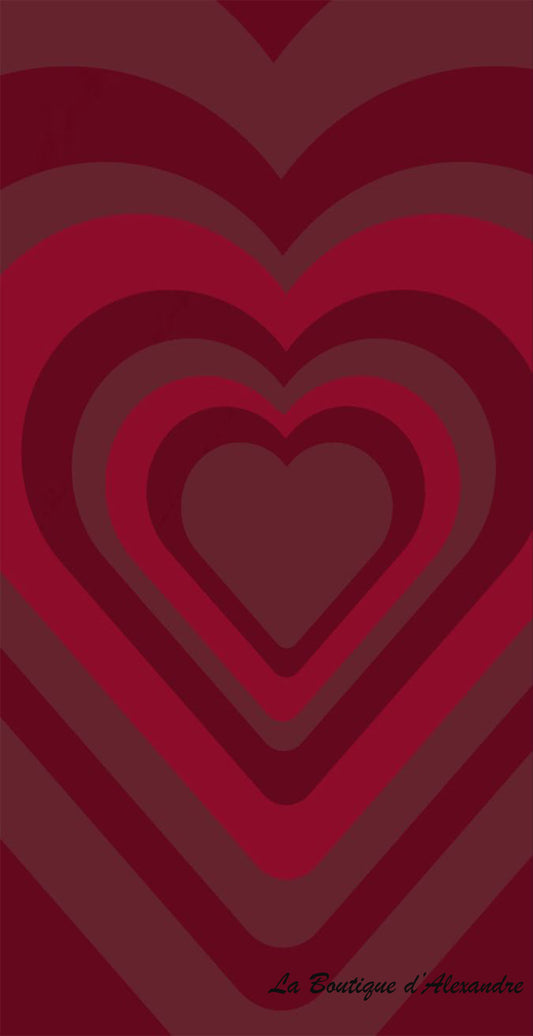 Fond Coeur Rouge