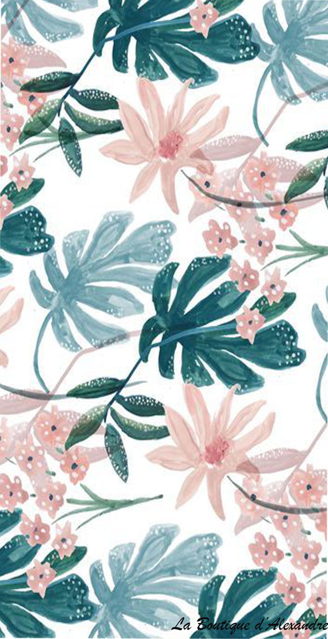 Mixe feuille turquoise