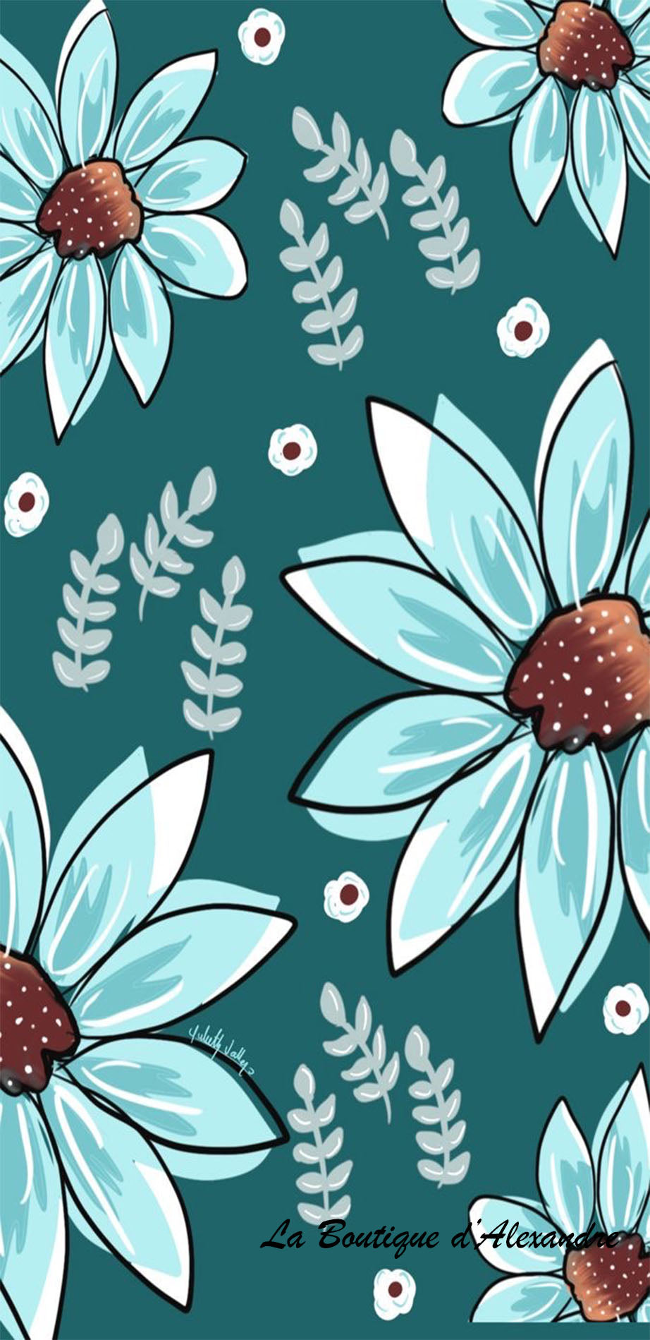 Fond Turquoise sur turquoise