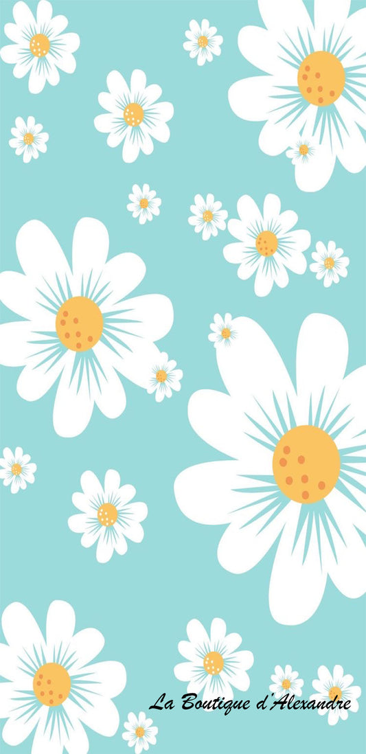 Marguerite sur Fond turquoise