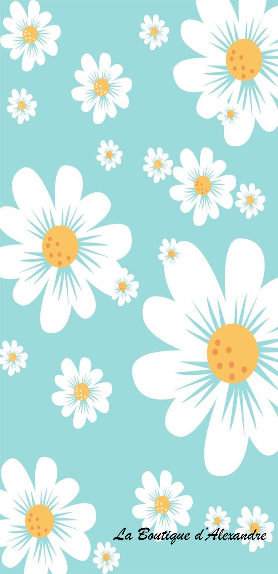 Marguerite sur fond flash